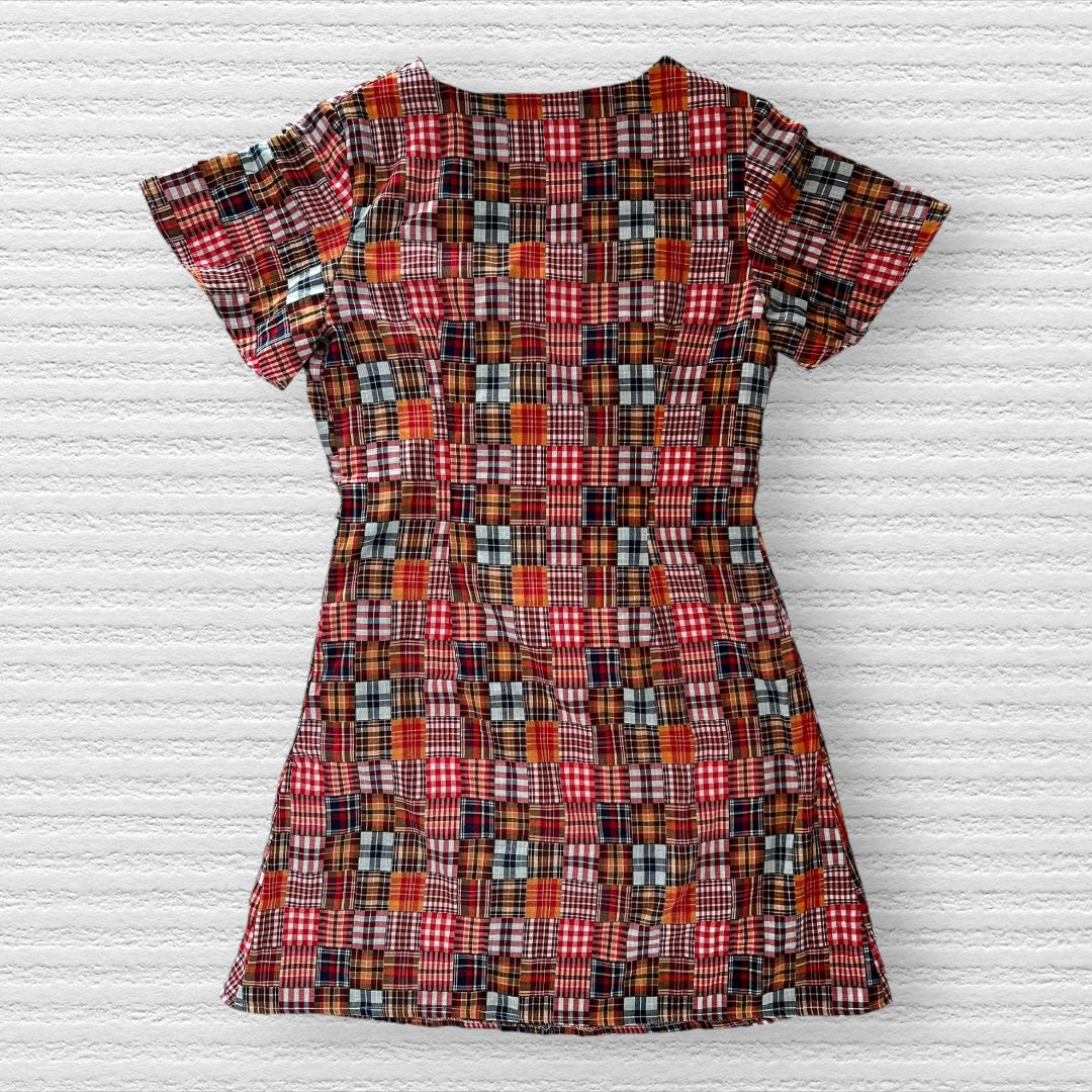 Double Gauze Plaid Summer Dress