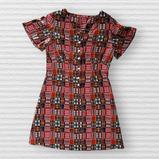 Double Gauze Plaid Summer Dress